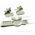 wholesale promotion tie clip cufflink set